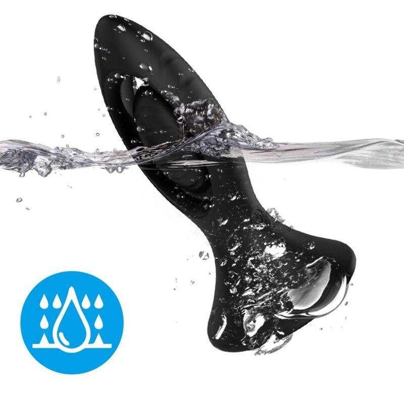 Armony - Vibrateur & Plug Anal Silicone Noir - Image 4