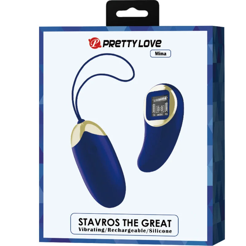 PRETTY LOVE - MINA VIBRATING EGG REMOTE CONTROL BLUE - Image 6