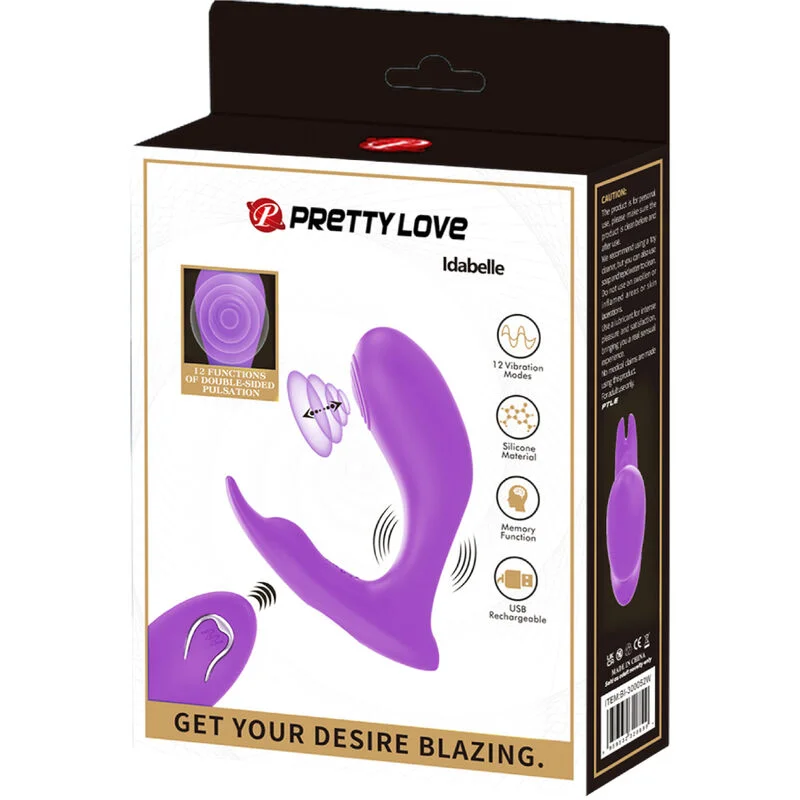 PRETTY LOVE - IDABELLE VIBRATION & PULSATION REMOTE CONTROL VIOLET - Image 8