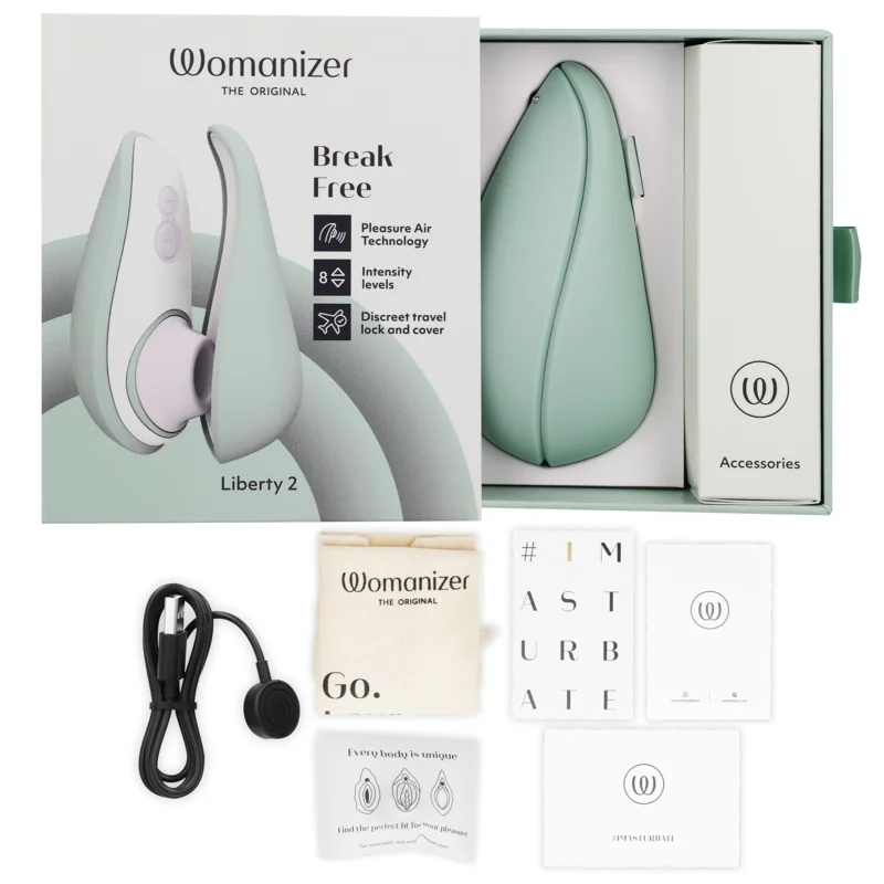 WOMANIZER - LIBERTY 2 STIMULATEUR DE CLITORIS ET ASPIRATION VERT CLAIR - Image 6