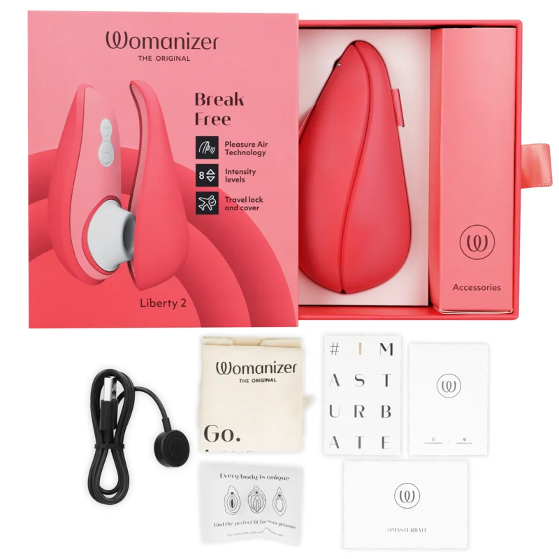 WOMANIZER - LIBERTY 2 STIMULATEUR DE CLITORIS ET ASPIRATION ROSE - Image 6