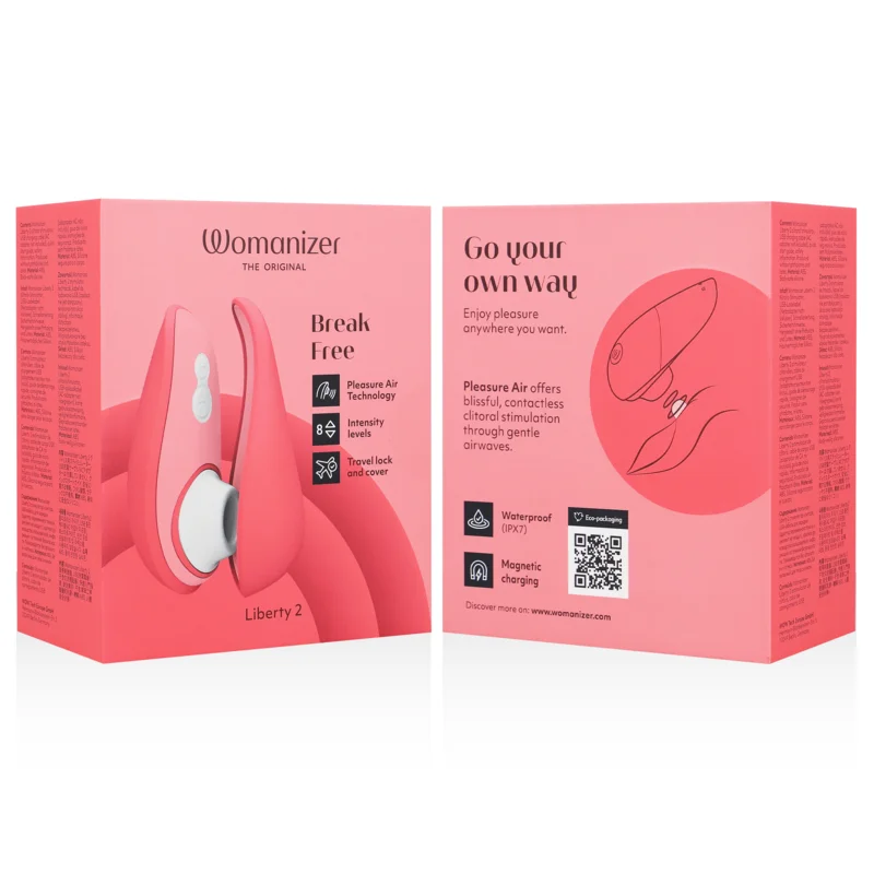 WOMANIZER - LIBERTY 2 STIMULATEUR DE CLITORIS ET ASPIRATION ROSE - Image 7