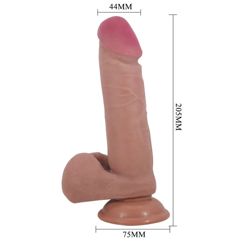Pretty Love - Sliding Skin Realistische Dildo Met Suction Cup Sliding Skin Vlees 20,5 Cm - Image 5