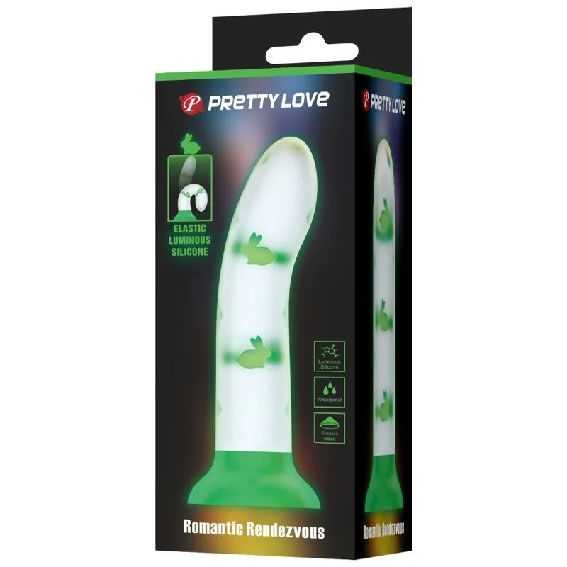 PRETTY LOVE - MAGICAL NIGHTFALL DILDO WITHOUT VIBRATION LUMINOUS GREEN - Image 5