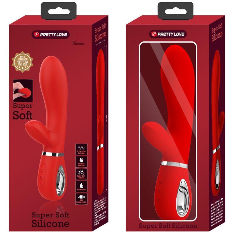 PRETTY LOVE - VIBRATEUR MULTIFONCTION G-SPOT THOMAS ROUGE - Image 10