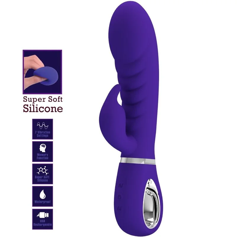 Pretty Love - Prescott Multifunction G-Spot Vibrator Purple - Image 8