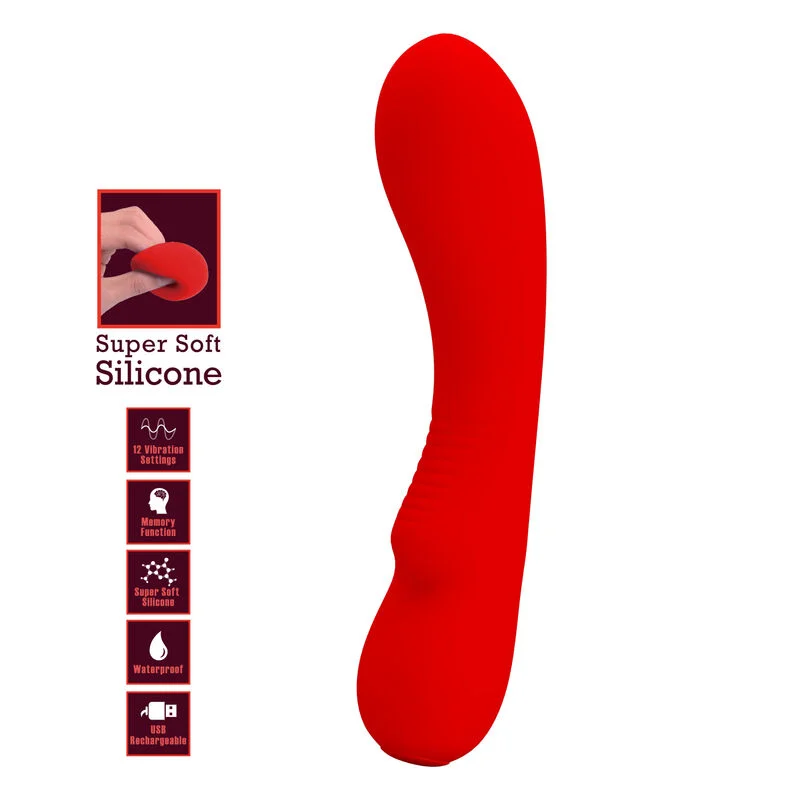 Pretty Love - Vibrateur Rechargeable Prescott Rouge - Image 8