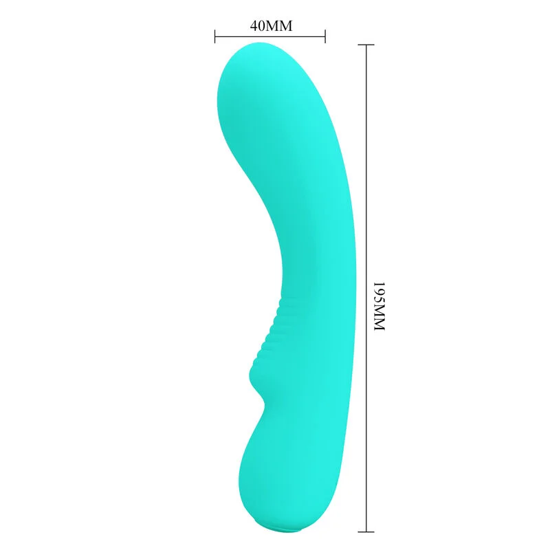 Pretty Love - Vibrateur Rechargeable Prescott Vert Aqua - Image 6