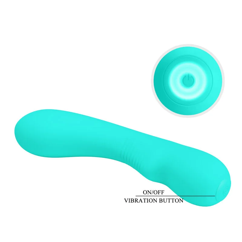 Pretty Love - Vibrateur Rechargeable Prescott Vert Aqua - Image 7