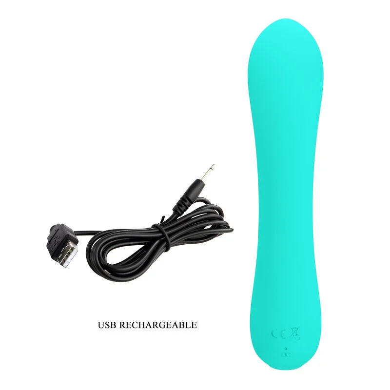 Pretty Love - Vibrateur Rechargeable Prescott Vert Aqua - Image 9