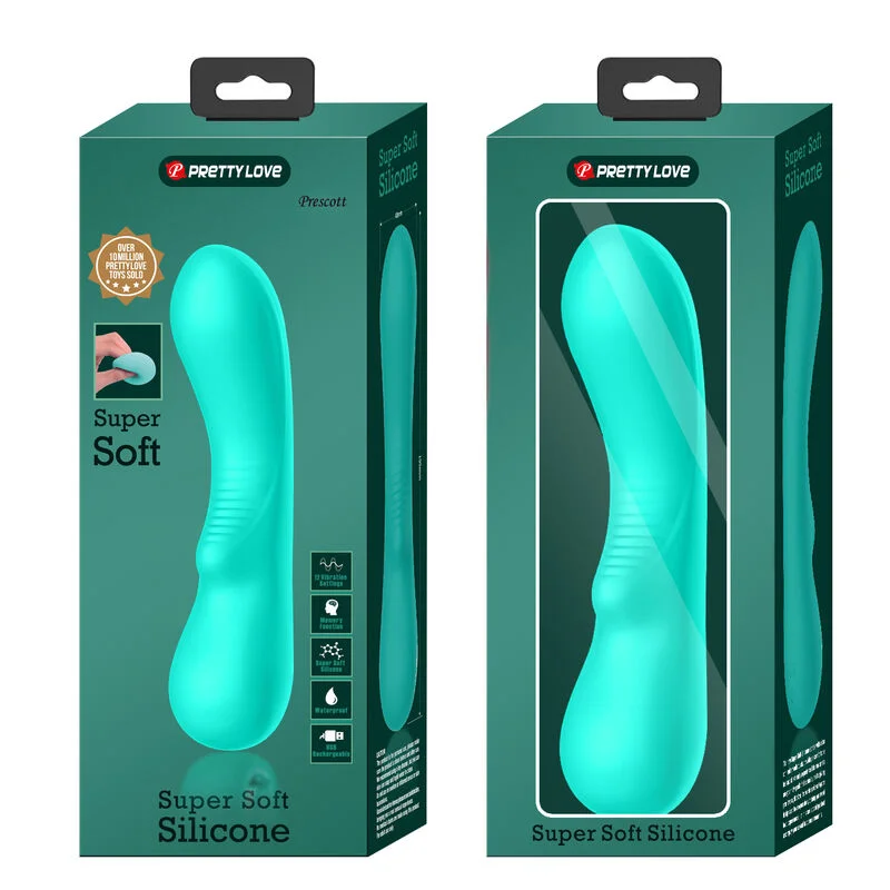 Pretty Love - Vibrateur Rechargeable Prescott Vert Aqua - Image 10