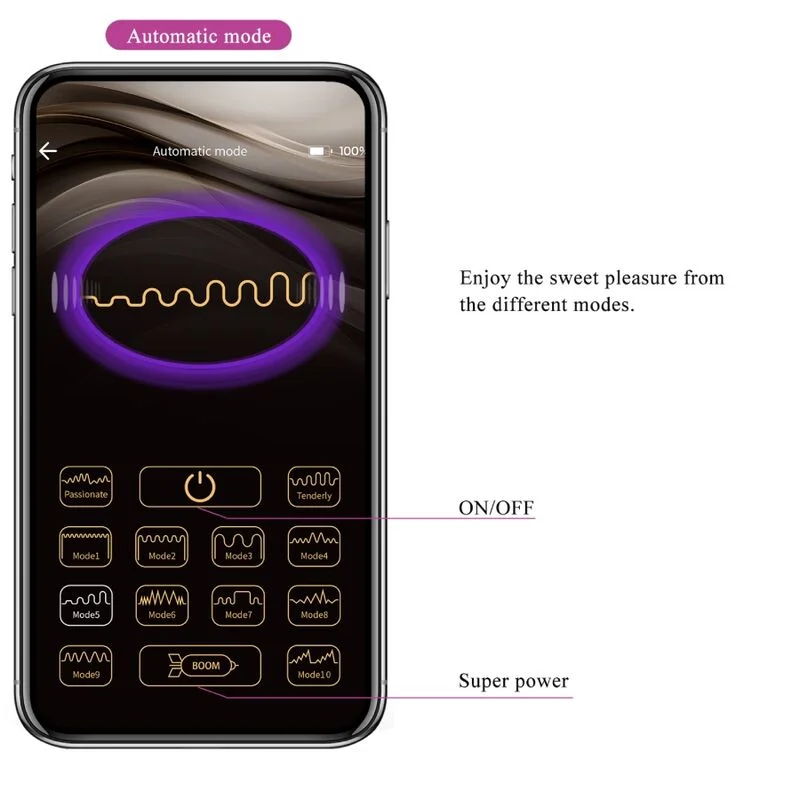 PRETTY LOVE - JAYLEEN VIBRATOR APP REMOTE CONTROL PURPLE - Image 18