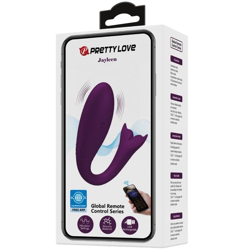 PRETTY LOVE - JAYLEEN VIBRATOR APP REMOTE CONTROL PURPLE - Image 21