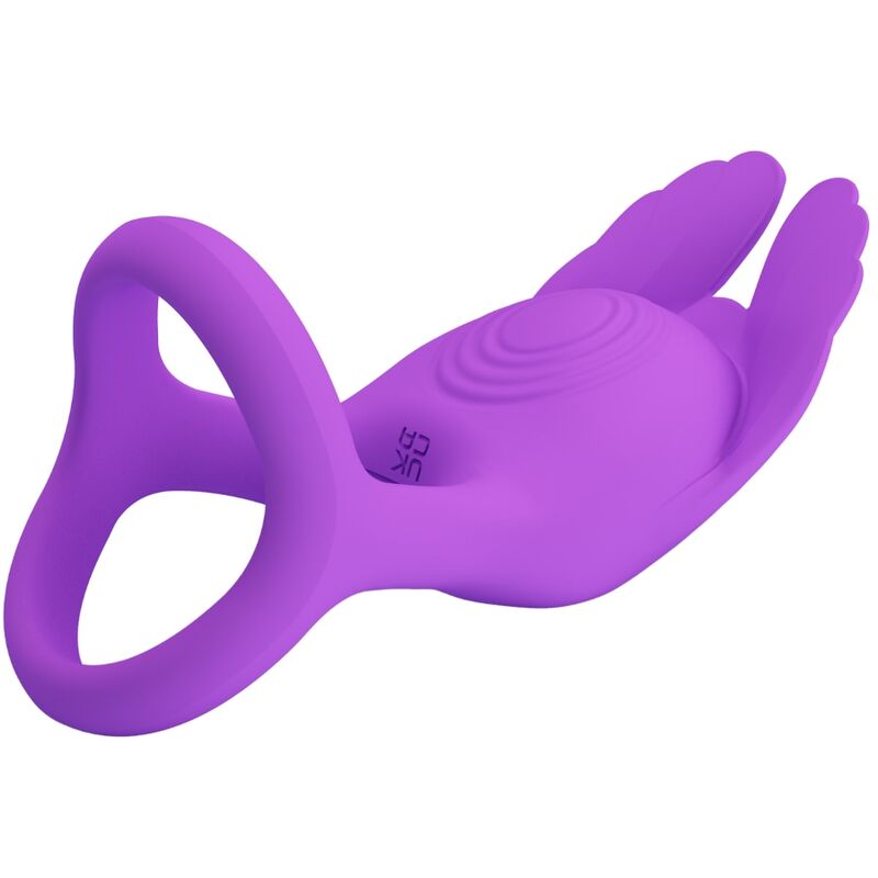 PRETTY LOVE - SILAS ANNEAU PÉNIS VIBRANT 7 VIBRATIONS SILICONE VIOLET - Image 4