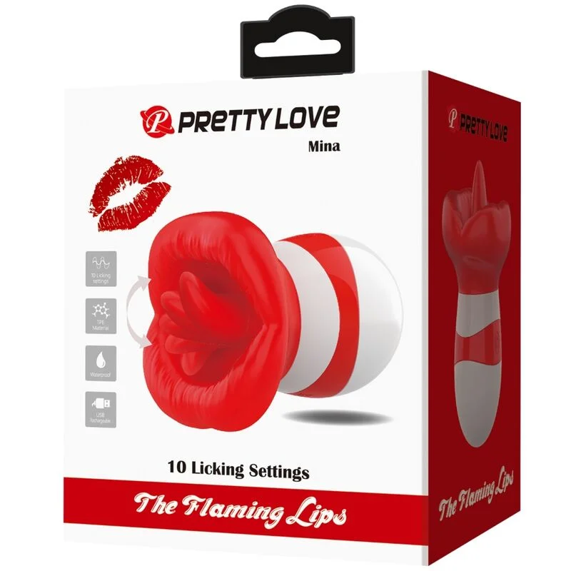 Pretty Love - Mina Stimulateur De Langue Rouge Clair - Image 9