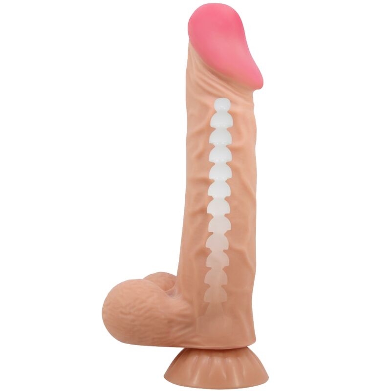 Pretty Love - Sliding Skin Series Realistic Dildo With Sliding Skin Suction Cup 24 Cm - Image 6