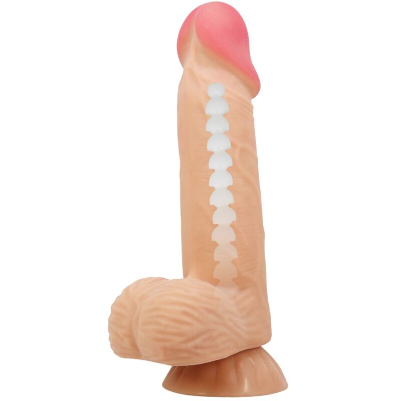 Pretty Love - Sliding Skin Series Realistic Dildo With Sliding Skin Suction Cup 20.6 Cm - Image 6