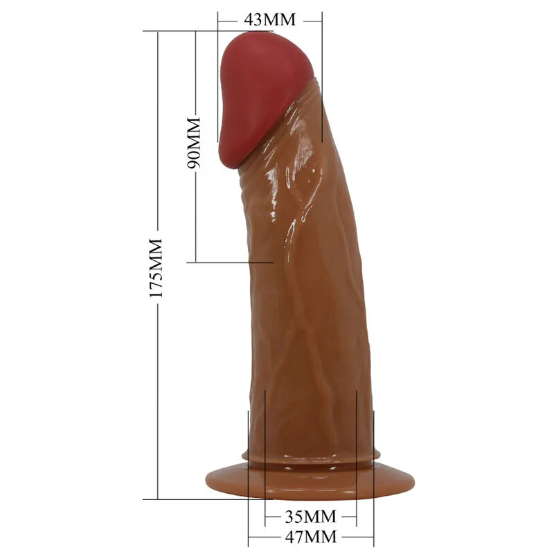 PRETTY LOVE - STARKS HARNESS BRIEFS MULTI-SPEED VIBRATION DILDO 17,5 CM LIGHT BROWN - Image 7