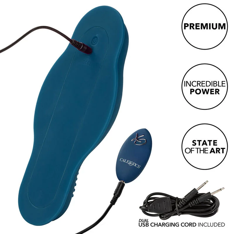 CALEXOTICS - RIDER MASSAGER DOUBLE MOTOR REMOTE CONTROL BLUE - Image 14