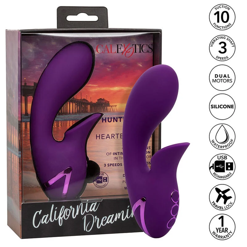 CALEXOTICS - STIMULATOR EN ZUIGER HEARTBREAKER VAN HUNTINGTON BEACH VIOLET DOOR CALIFORNIA DREAMING - Image 3