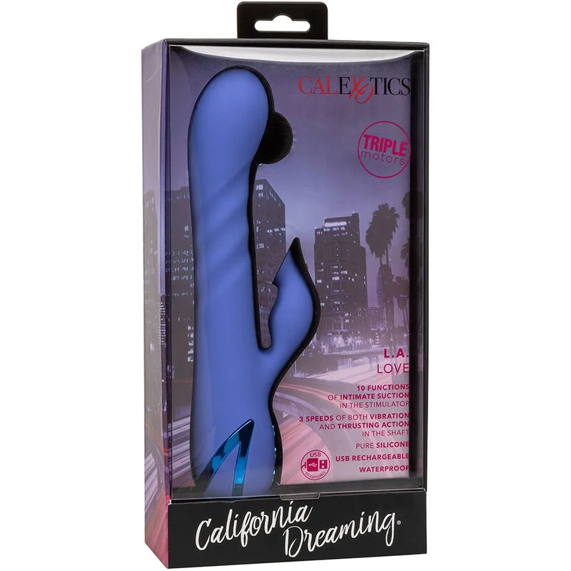 CALEXOTICS - L.A LOVE VIBRATOR & SUCTION BLUE BY CALIFORNIA DREAMING - Image 13