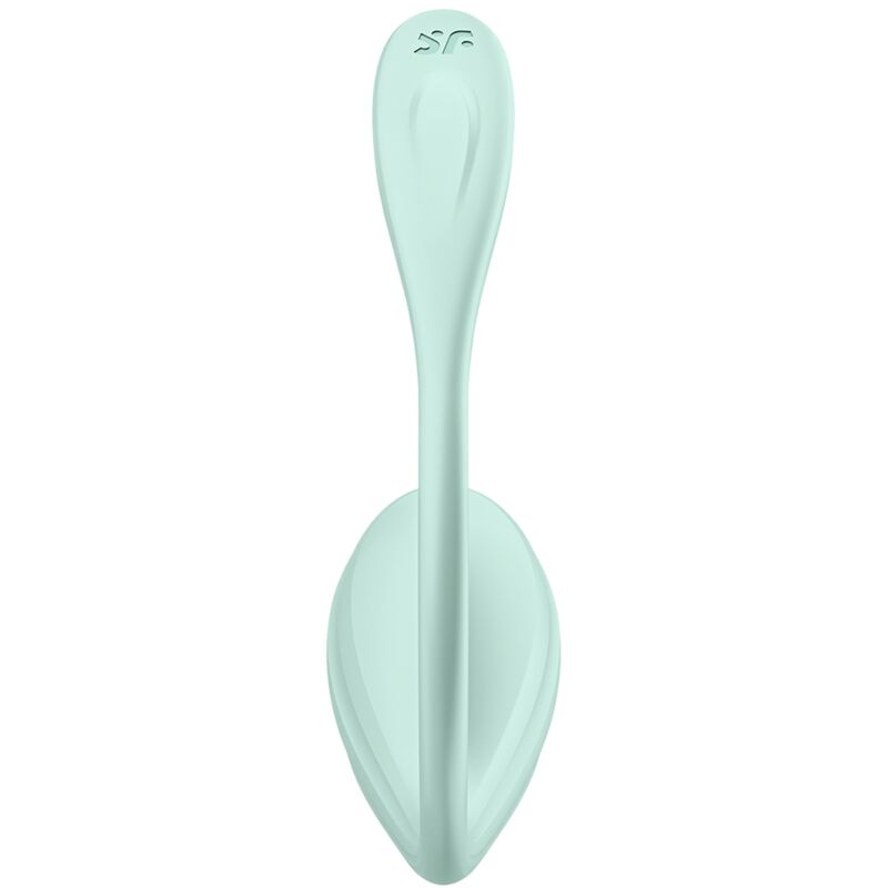 SATISFYER - APPLICATION GRATUITE STIMULATEUR DE POINT G PÉTALE LISSE VERT D'EAU - Image 5