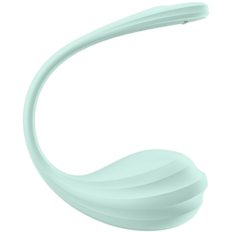 SATISFYER - APPLICATION GRATUITE STIMULATEUR DE POINT G PÉTALE LISSE VERT D'EAU - Image 6