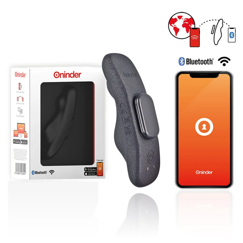 Oninder - Vibrateur Rechargeable Manila Panty 9 Vitesses 9,6 Cm X 2,6 Cm - Application Gratuite
