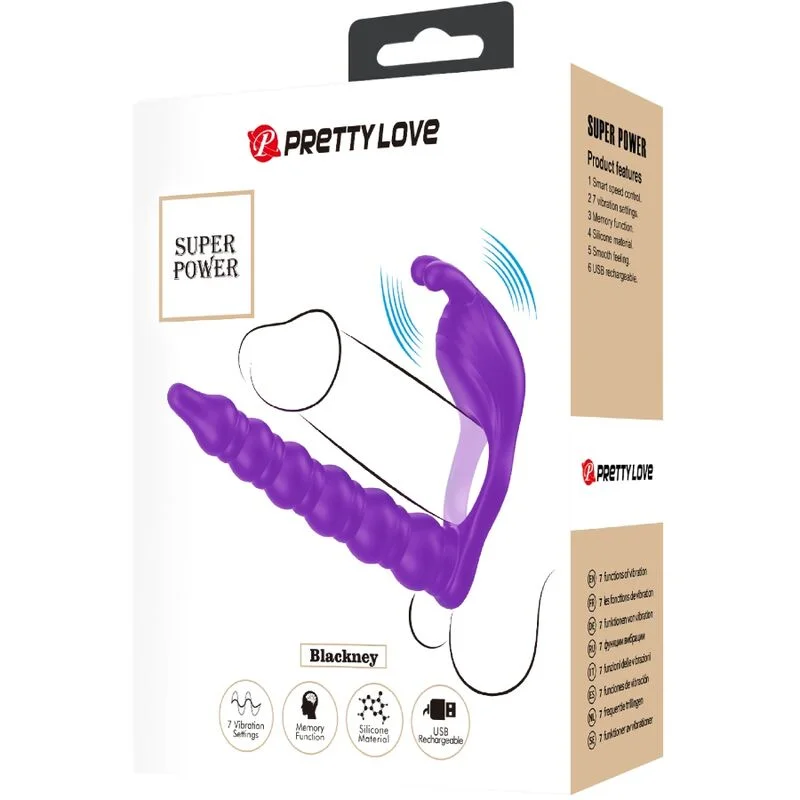 Pretty Love - Blackney Anneaux Pénis Avec Plug Vibrateur - Image 7