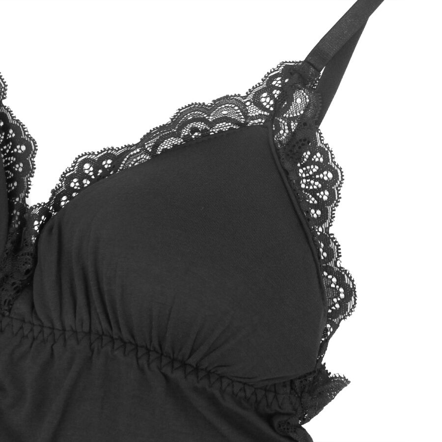 Subblime - Teddy Détail Dentelle Florale Noir S/M - Image 12