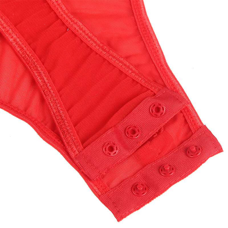 SUBBLIME - TEDDY AVEC JARRETIÈRE DÉTAIL POITRINE ROUGE - Image 10