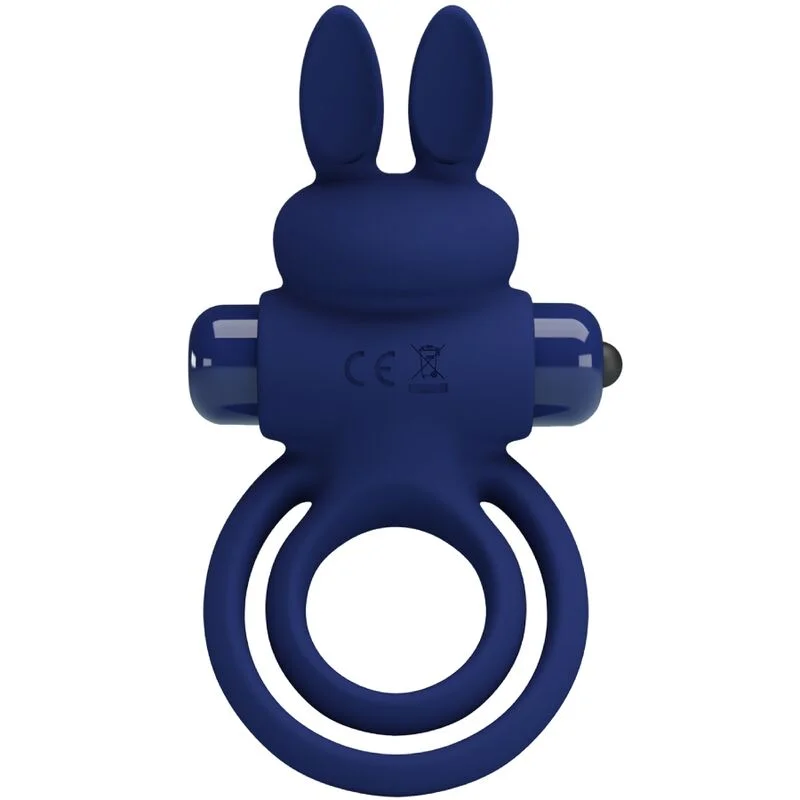 Pretty Love - Darey Double Anneau Vibrant Lapin Bleu - Image 4