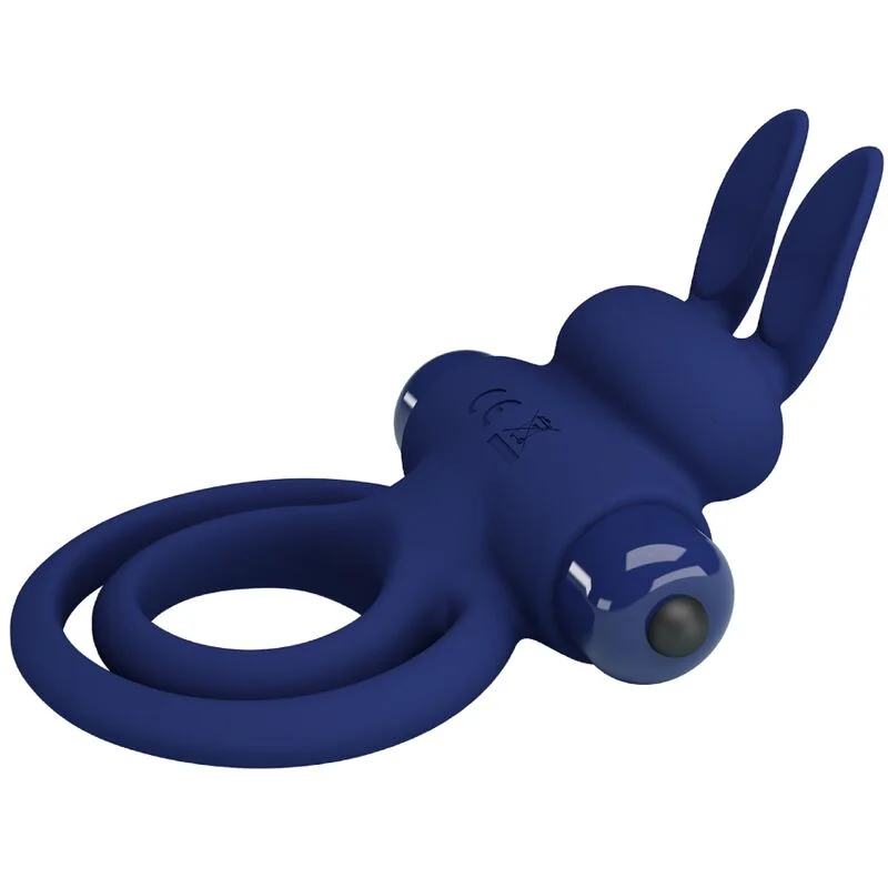 Pretty Love - Darey Double Anneau Vibrant Lapin Bleu - Image 5