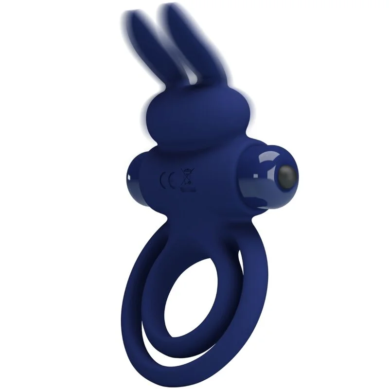 Pretty Love - Darey Double Anneau Vibrant Lapin Bleu - Image 6