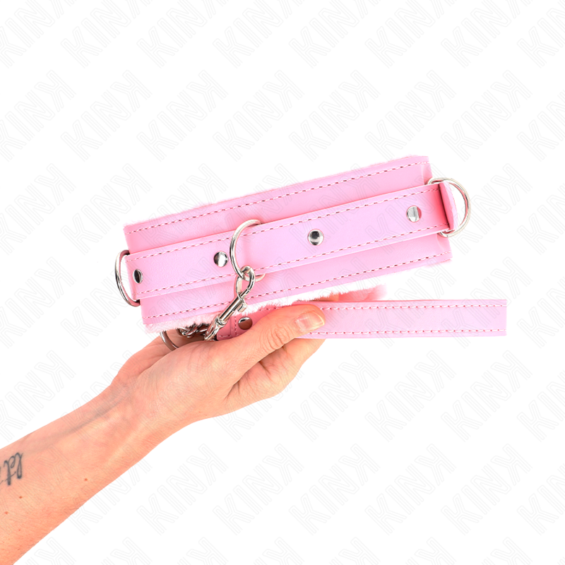 Kink - Collier Avec Laisse 65 Cm Avec Restrictions Rose 36-42 Cm X 5,5 Cm - Image 3