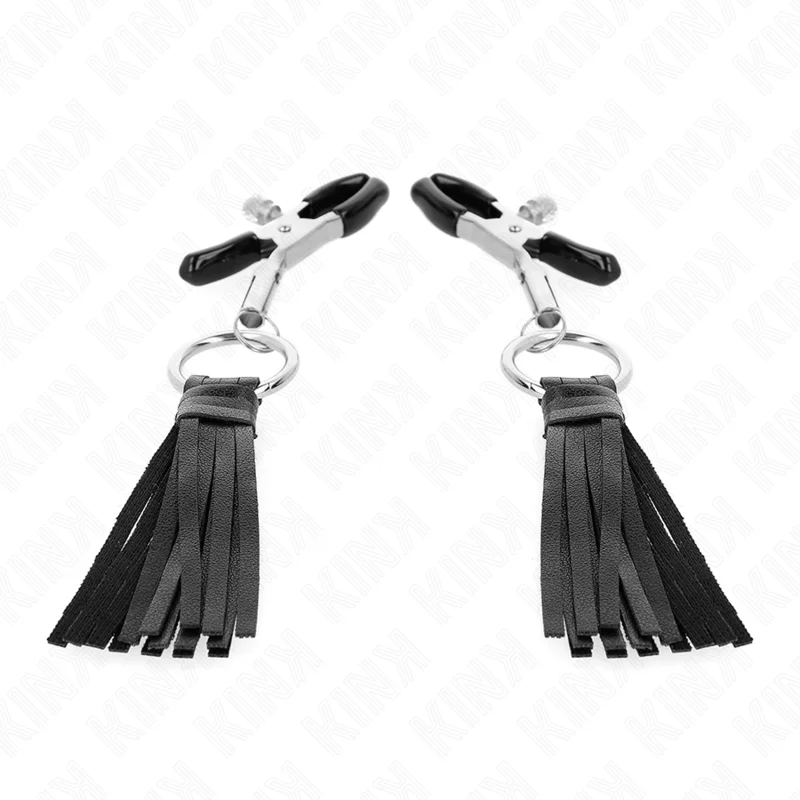 KINK - PINCES À TÉLÉMONS À PAMPONS EN CUIRETTE 6 CM