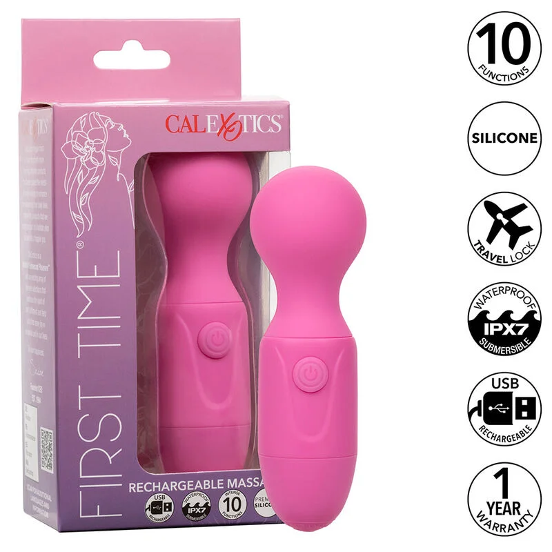 CALEXOTICS - FIRST TIME MASSEUR RECHARGEABLE 10 VIBRATIONS ROSE - Image 3
