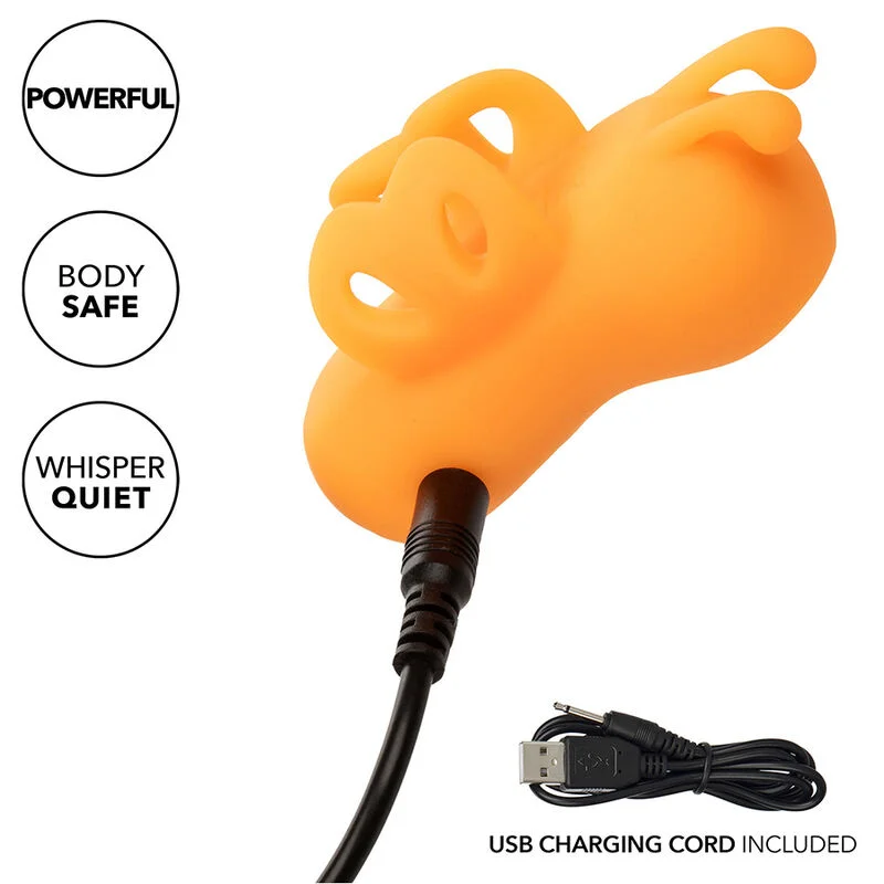 CALEXOTICS - NEON VIBES BUZZING VIBE LE STIMULATEUR DE DOIGTS 10 VIBRATIONS ORANGE - Image 9
