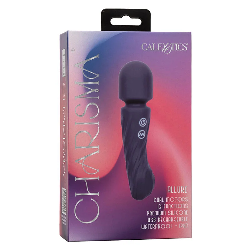 CALEXOTICS - CHARISMA ALLURE MASSEUR DOUBLE MOTEURS 12 FONCTIONS 17,25 CM X 4,5 CM VIOLET - Image 10