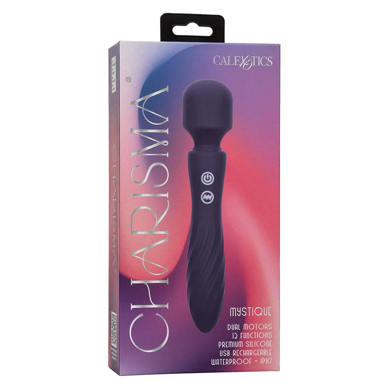 CALEXOTICS - CHARISMA MYSTIQUE MASSEUR DOUBLE MOTEURS 12 FONCTIONS 20,5 CM X 4,5 CM VIOLET - Image 11
