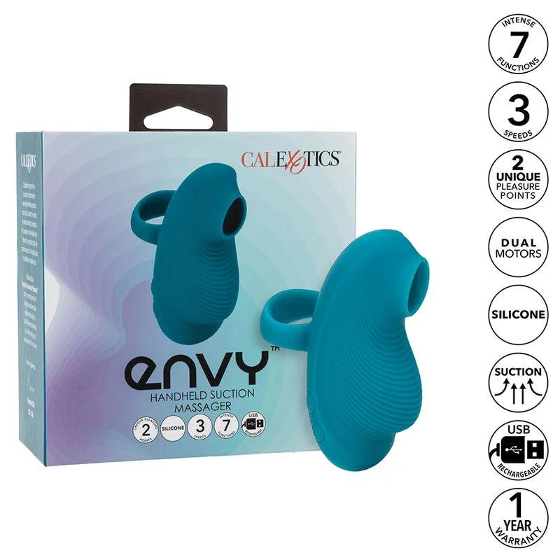 CALEXOTICS - ENVY DRAAGBARE BALMASSAGEUR 7 VIBRATIES BLAUW