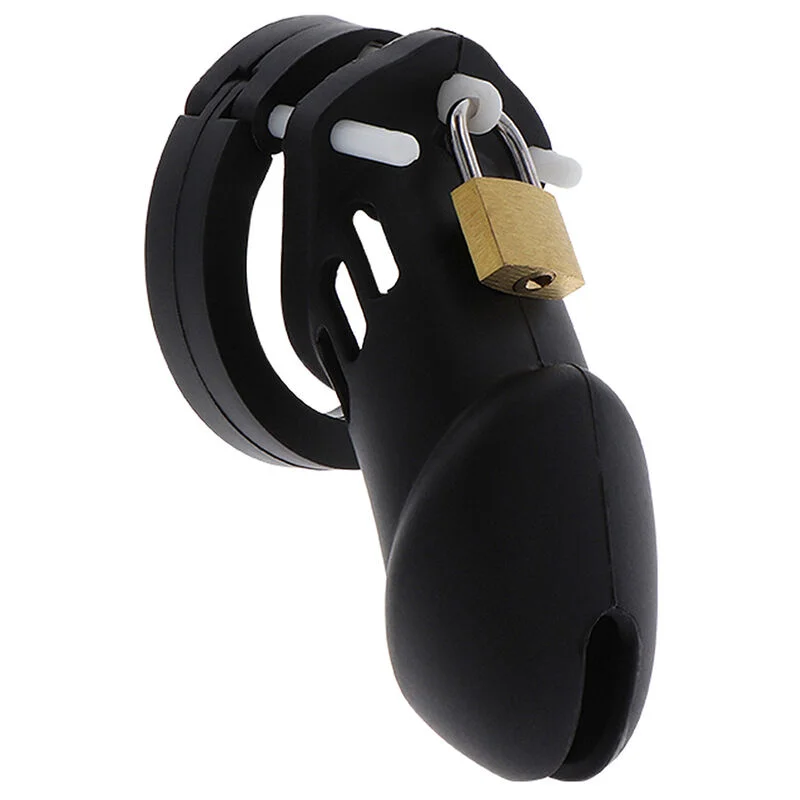 Hidden Desire - Extreme Cage De Chasteté Silicone Taille L Noir