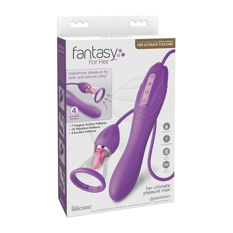 FANTASY FOR HER - TUYAU D'ASPIRATION MAXIMUM ULTIME PLAISIR AVEC LANGUE STIMULANTE VIOLET - Image 6