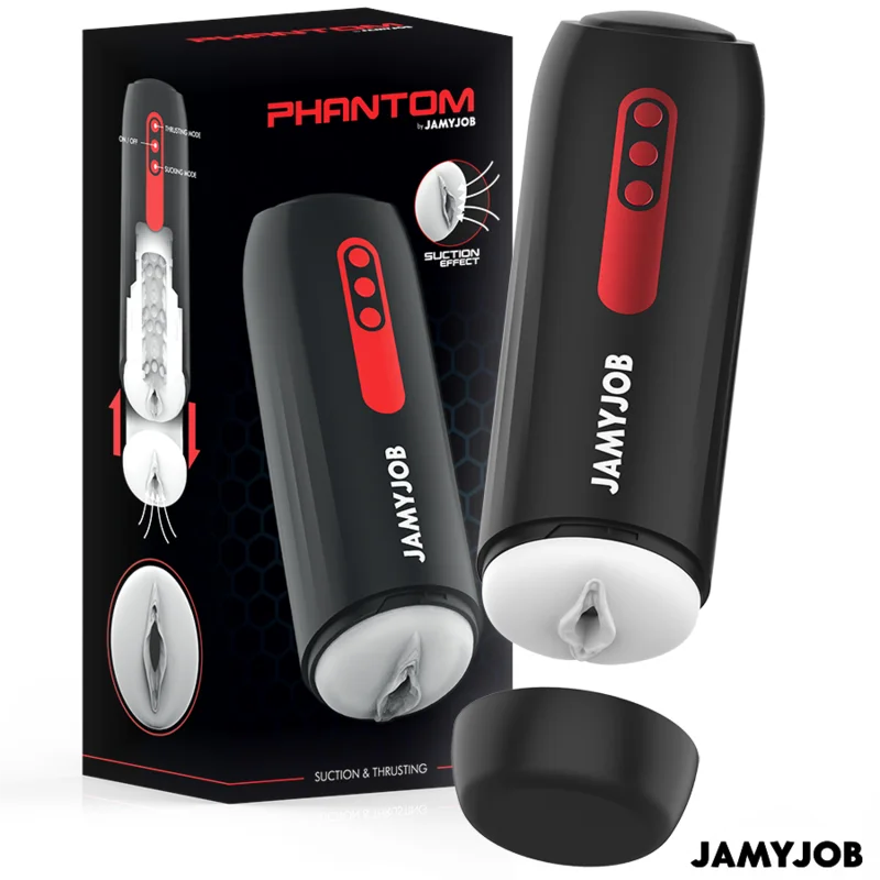 JAMYJOB - AUTOMATISCHE VAGINALE MASTURBATOR PHANTOM 5 ZUIG- EN DUWMODI