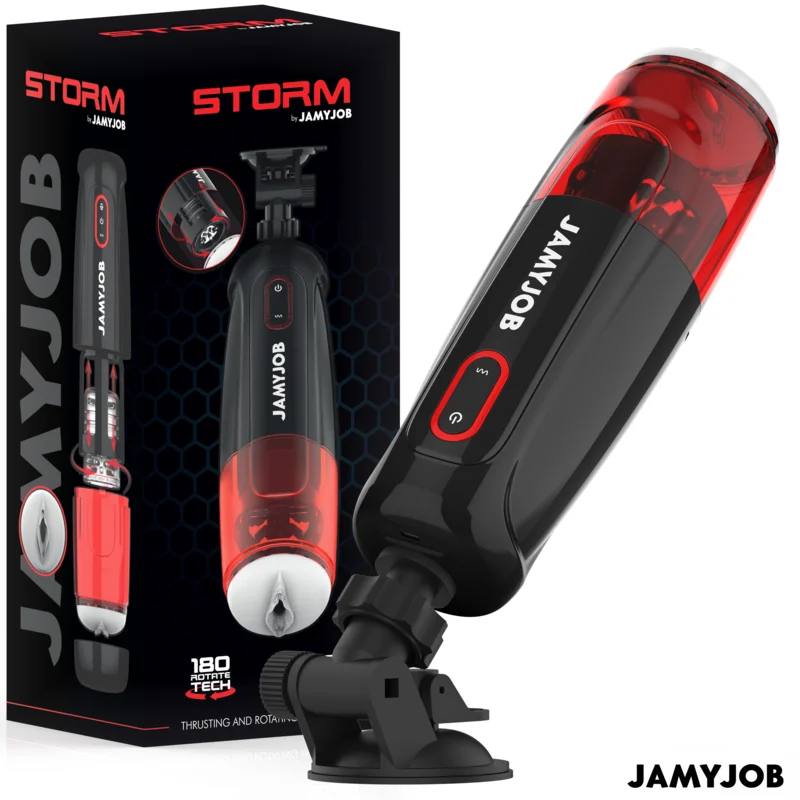JAMYJOB - AUTOMATISCHE VAGINALE MASTURBATOR STORM 10 ROTATIE- EN DUIDINGSMODI