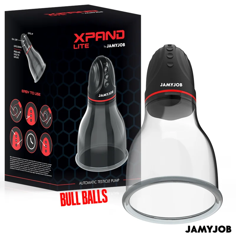 Jamyjob - Xpand Lite Pompe À Testicules Automatique 3 Niveaux D'aspiration Gris