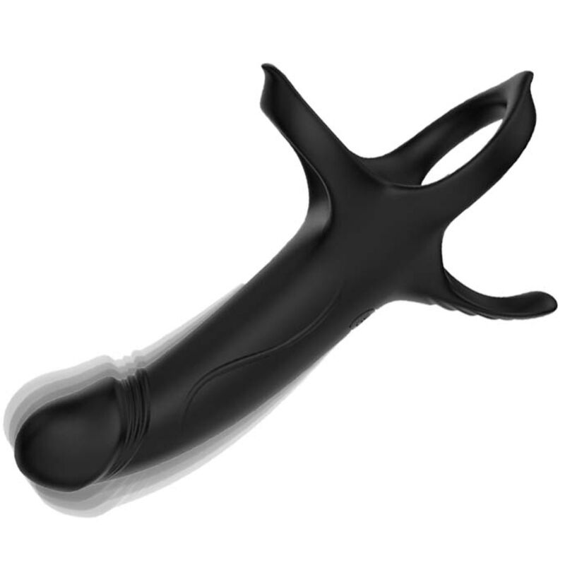 Armony - Gode Avec Anneau Et Vibrateur Noir - Image 4