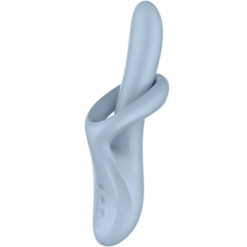 SATISFYER - HEAT FLEX 4 VIBRATOR MET WARME EFFECT 12 VIBRATIES BLAUW