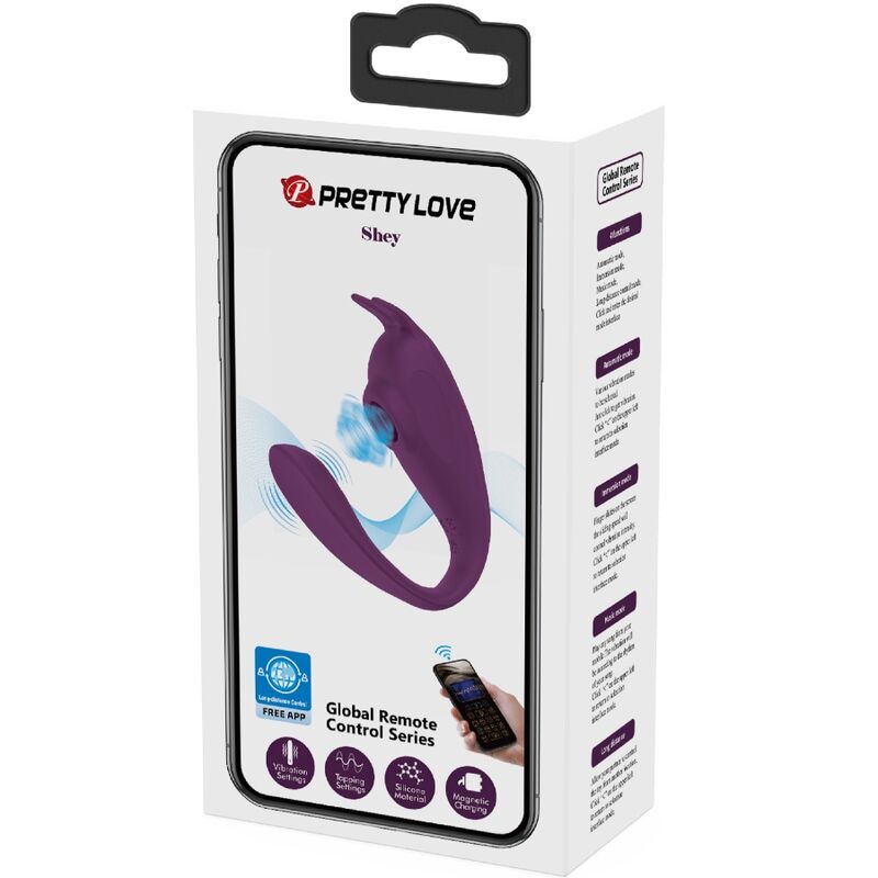 PRETTY LOVE - STIMULATEUR ET VIBRATEUR SHEY APPLICATION GRATUITE LONGUE DISTANCE VIOLET - Image 10