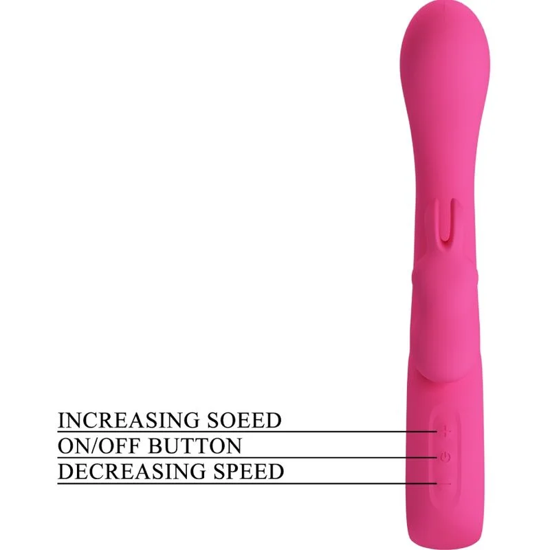 Pretty Love - Vibrateur Novak Rabbit 12 Vibrations Rose - Image 8